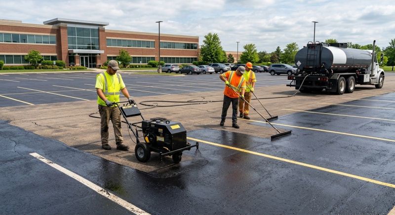 Parking Lot Resurfacing in Greenville, SC
