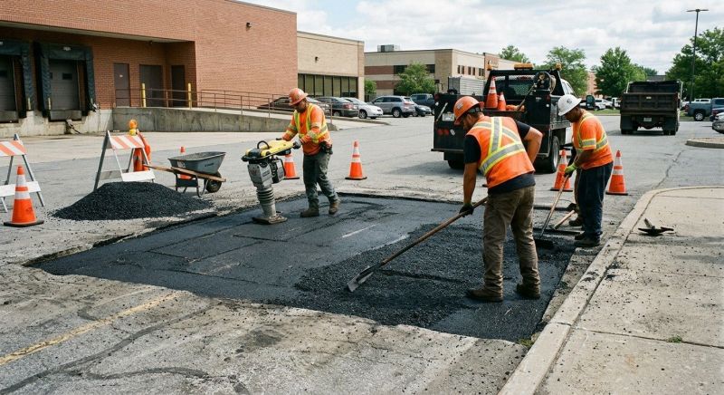 Asphalt Parking Lot Repair in Bluffton, SC
