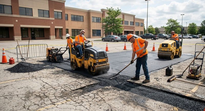 Asphalt Parking Lot Repair in Savannah, GA
