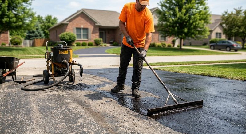 Asphalt Slurry Sealing in Greenville, SC