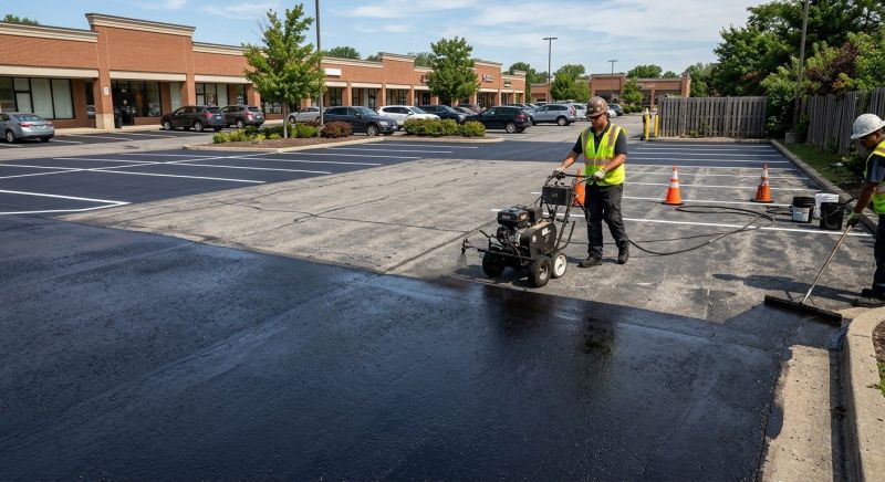 Church Parking Lot Sealcoating in Sarasota, FL