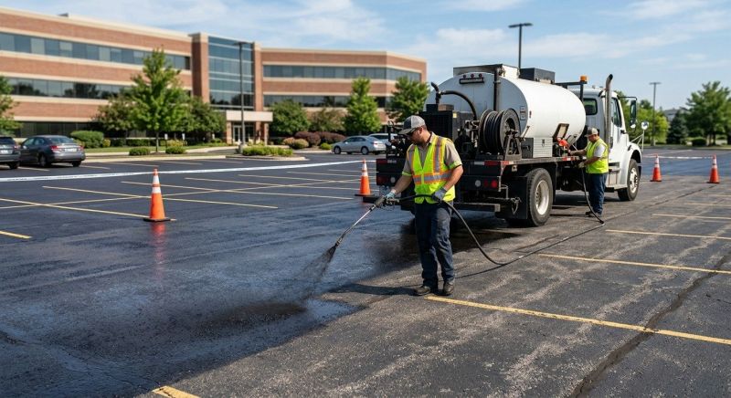 Church Parking Lot Sealcoating in Tampa, FL