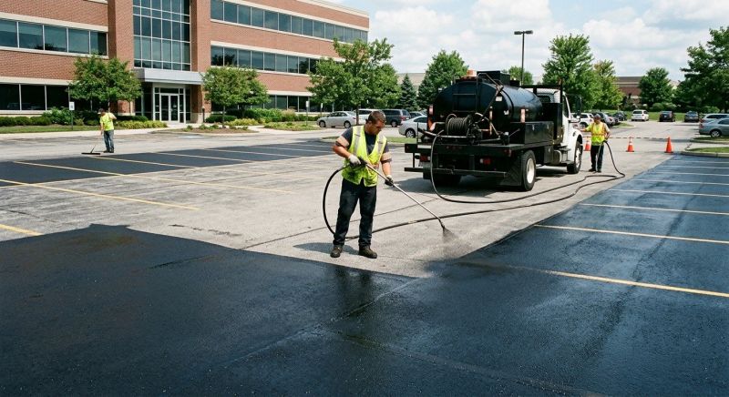 Church Parking Lot Sealcoating in Greenville, SC
