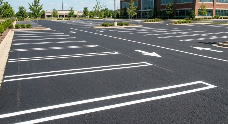 Commercial Asphalt Painting in Suwanee, GA