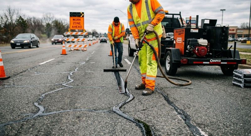 Hot Tar Driveway Sealing in San Antonio, TX
