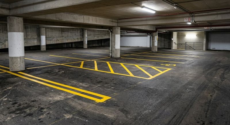 Parking Area Striping in Alpharetta, GA