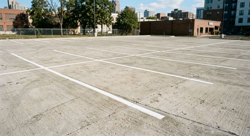 Parking Garage Striping in Suwanee, GA