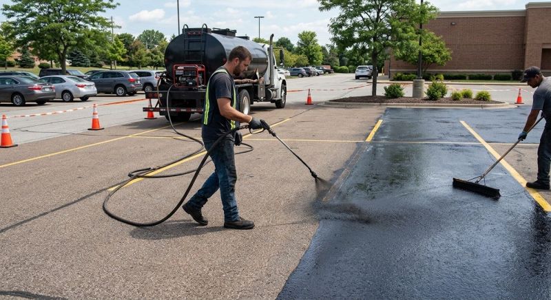 Parking Lot Sealcoating in Greenville, SC