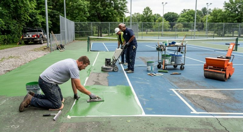 Sports Court Resurfacing in Grand Rapids, MI