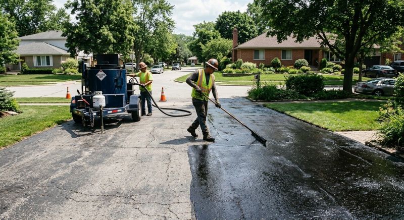 Tar Driveway Sealing in Greenville, SC