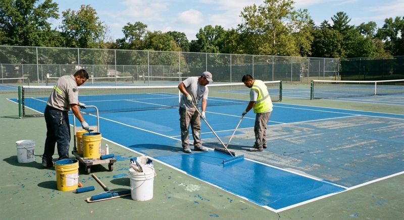 Tennis Court Repair Service in Grand Rapids, MI